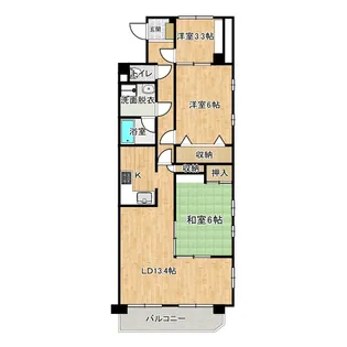 高知県高知市一宮西町3【マンション】の間取り