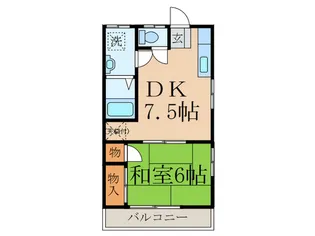 モン・クレ-ル【2階】の間取り