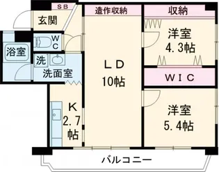 綾瀬ファイナンス【3階】の間取り