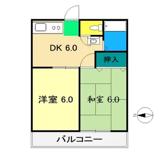 レジデンスマルミツ【3階】の間取り