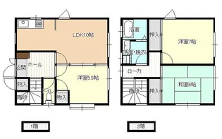 山形県山形市白山1【一戸建】の間取り