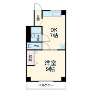 コーポラスヤング【3階】の間取り