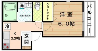 埼玉県川越市大字砂新田【アパート】の間取り