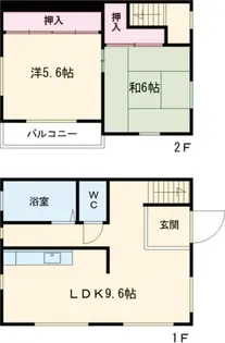 愛知県名古屋市西区市場木町【一戸建】の間取り