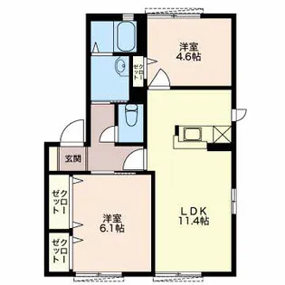 セピアコート【1階】の間取り