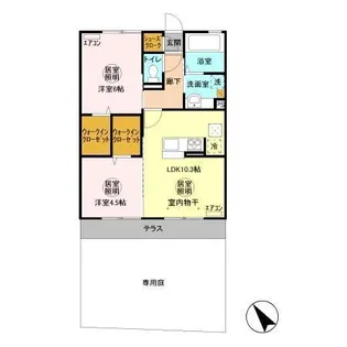 S.グランディール【1階】の間取り