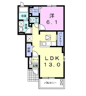 コーポ スワン IV【1階】の間取り