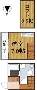 1Rの間取り画像