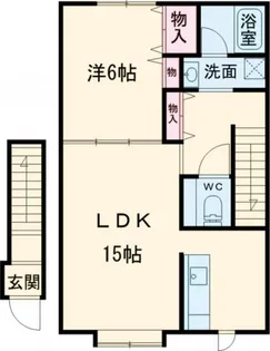 1LDKの間取り画像