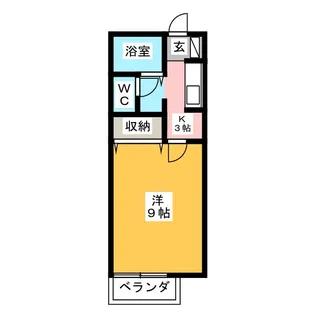レジェンド・岩崎 A【2階】の間取り
