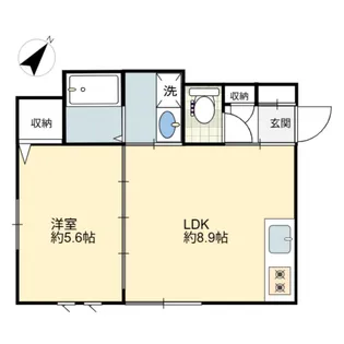 岡山県岡山市中区門田本町2【アパート】の間取り