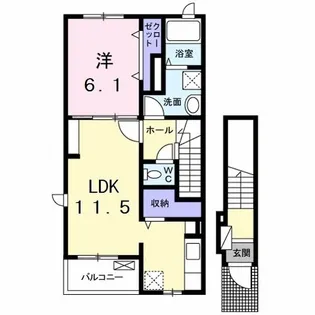 アルビオン【2階】の間取り