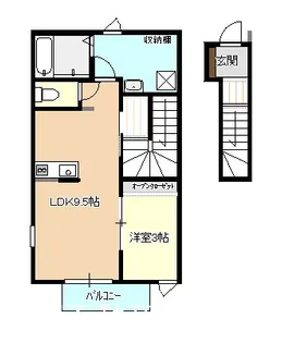 Prelude【2階】の間取り