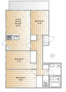 MKテラス【2階】の間取り