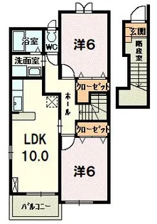 サンリッチ II【2階】の間取り
