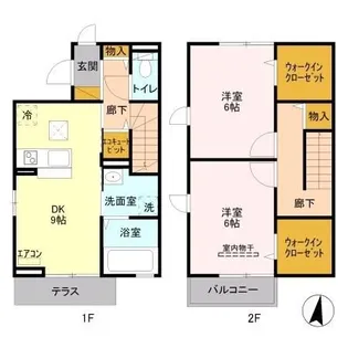 ウィット吉川 Aの間取り