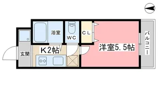 コーポ林【2階】の間取り