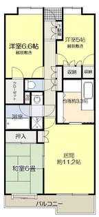 北仙台シティプレイス東館【3階】の間取り