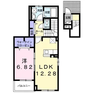 コージーコート ドゥエルC【2階】の間取り