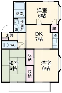 萬寿シティA【2階】の間取り