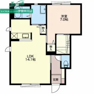 ヴェルドムール【1階】の間取り