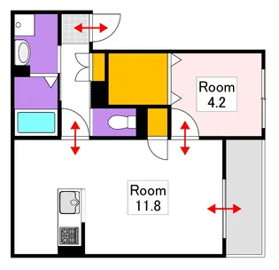 REGALEST SHINE 福富西【2階】の間取り