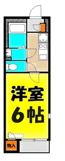 埼玉県蕨市南町3【アパート】の間取り