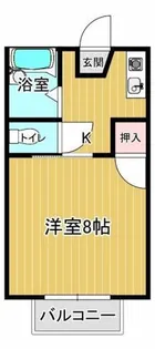メゾンドアリスト【2階】の間取り