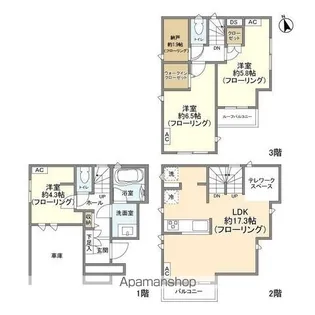 東京都荒川区荒川8【一戸建】の間取り