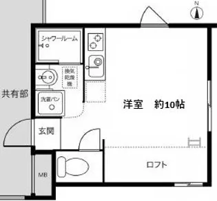 FM9 コモネハウス【2階】の間取り