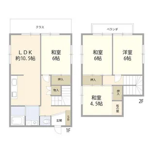 東京都日野市程久保1【一戸建】の間取り