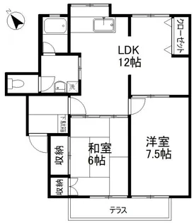 サンパーク緑丘I【1階】の間取り