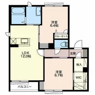 フォルトゥーナ【1階】の間取り