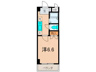 クリスタル ヴィラ【7階】の間取り