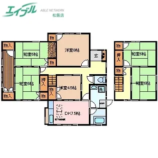 三重県松阪市鎌田町【一戸建】の間取り