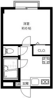 ハイツ三ノ輪【3階】の間取り