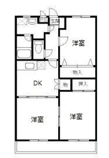 グランデール【3階】の間取り