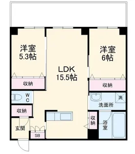 CASA ZERO【3階】の間取り