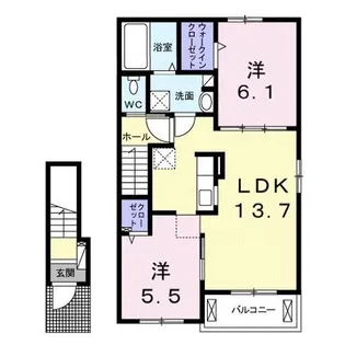 Forza DKI【2階】の間取り