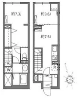 ソラシアレジデンス学芸大学IIの間取り