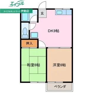 ヴィレッジ横山A【2階】の間取り