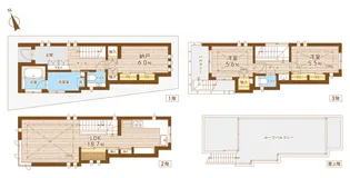 東京都渋谷区恵比寿西1【一戸建】の間取り