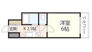 ピアーチェ住吉【2階】の間取り