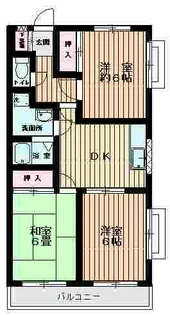 ジュネパレスオオクマ【2階】の間取り