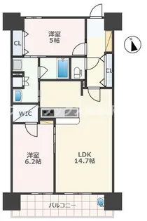 熊本県熊本市中央区南坪井町【マンション】の間取り