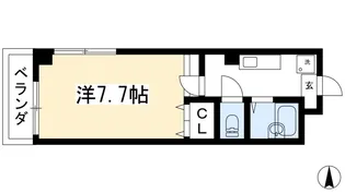 メゾン衣笠【4階】の間取り