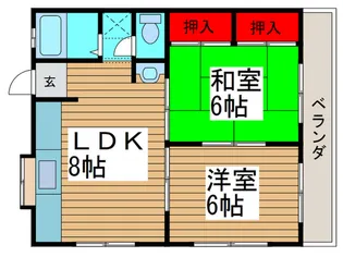 ベルーライト21【2階】の間取り