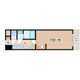 パークヒルズ上ノ台B【3階】の間取り