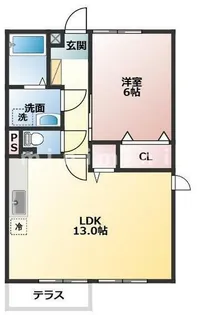 熊本県熊本市西区中原町【アパート】の間取り
