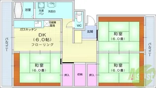 鹿野ハイツ【4階】の間取り